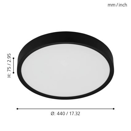 Eglo - LED Stropna svjetiljka LED/33,5W/230V