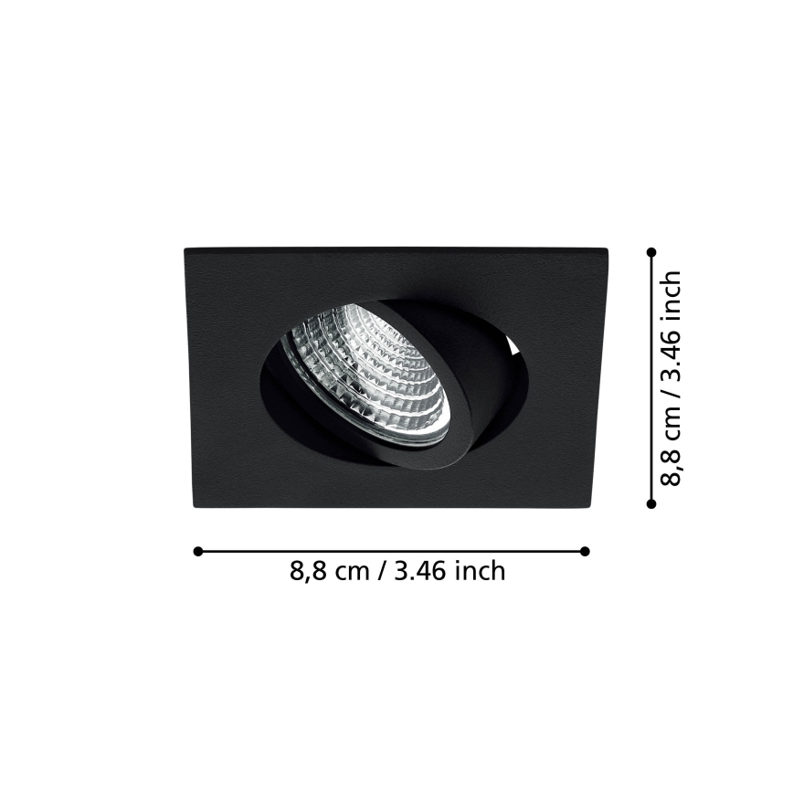 Eglo - LED Prigušiva ugradbena svjetiljka LED/6W/230V