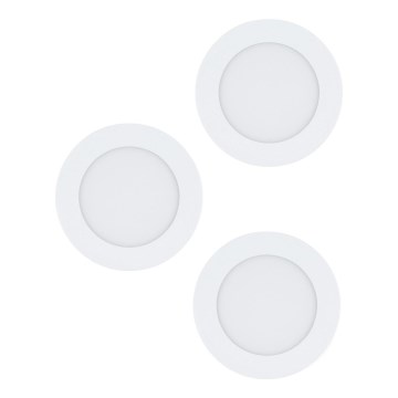 Eglo 98631 - SET 3x LED Ugradbena svjetiljka FUEVA 3xLED/5W/230V