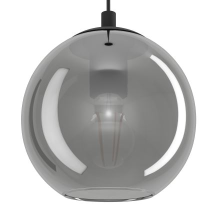 Eglo - Luster na sajli 10xE27/40W/230V crna/sjajni krom