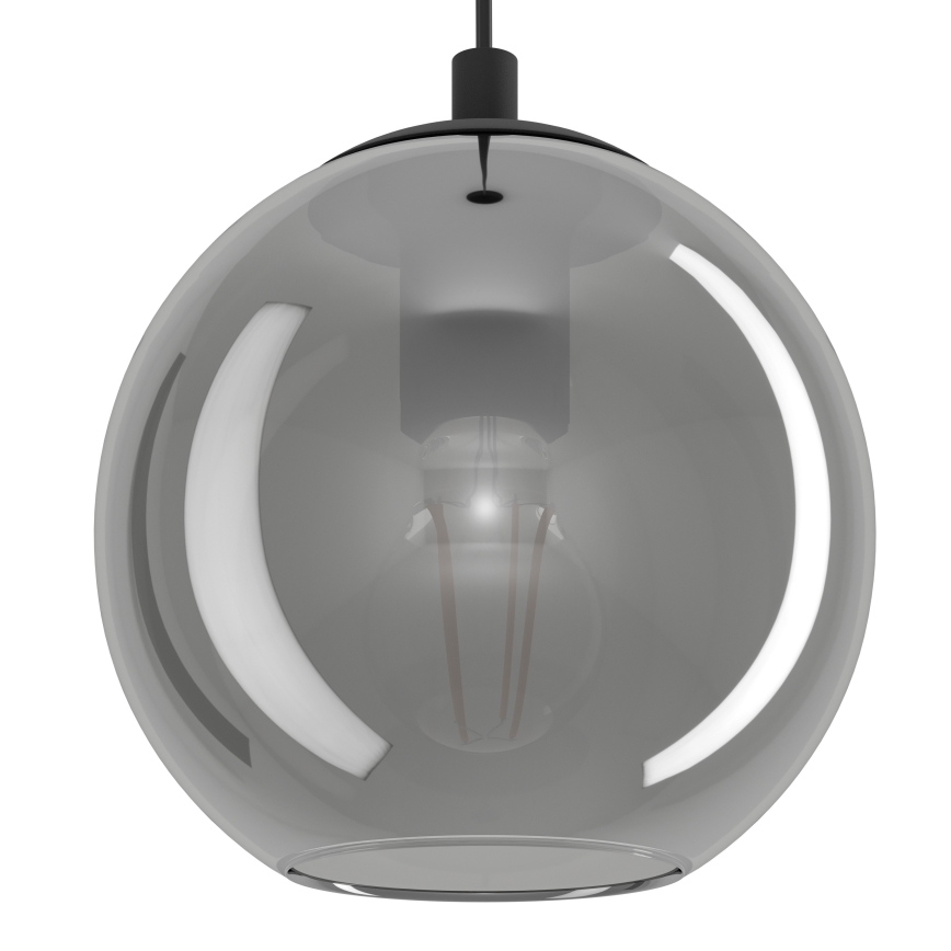 Eglo - Luster na sajli 10xE27/40W/230V crna/sjajni krom