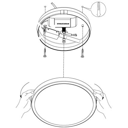 Eglo - LED Stropna svjetiljka LED/8,6W/230V