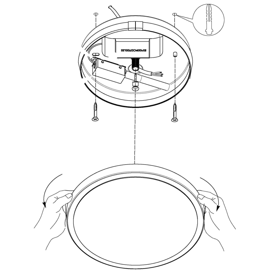 Eglo - LED Stropna svjetiljka LED/8,6W/230V