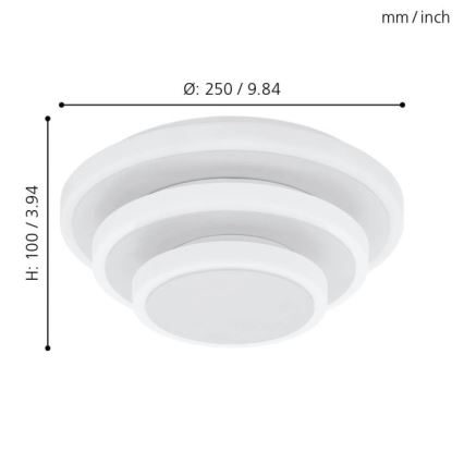 Eglo - LED Stropna svjetiljka LED/11,4W/230V + LED/8,6W + LED/5,4W