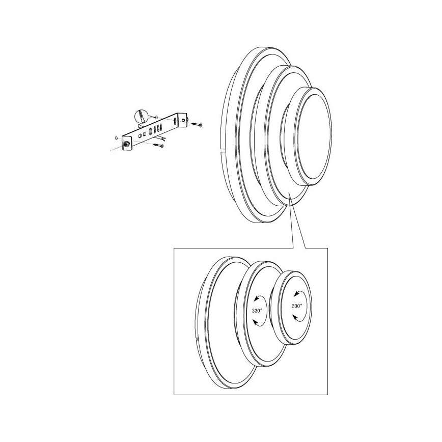 Eglo - LED Stropna svjetiljka LED/11,4W/230V + LED/8,6W + LED/5,4W