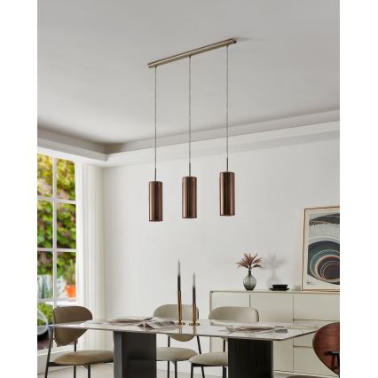 Eglo 98699 - Luster na sajli SELVINO 3xE27/15W/230V