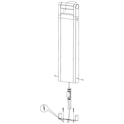 Eglo - LED Vanjska lampa LED/4,8W/230V IP44