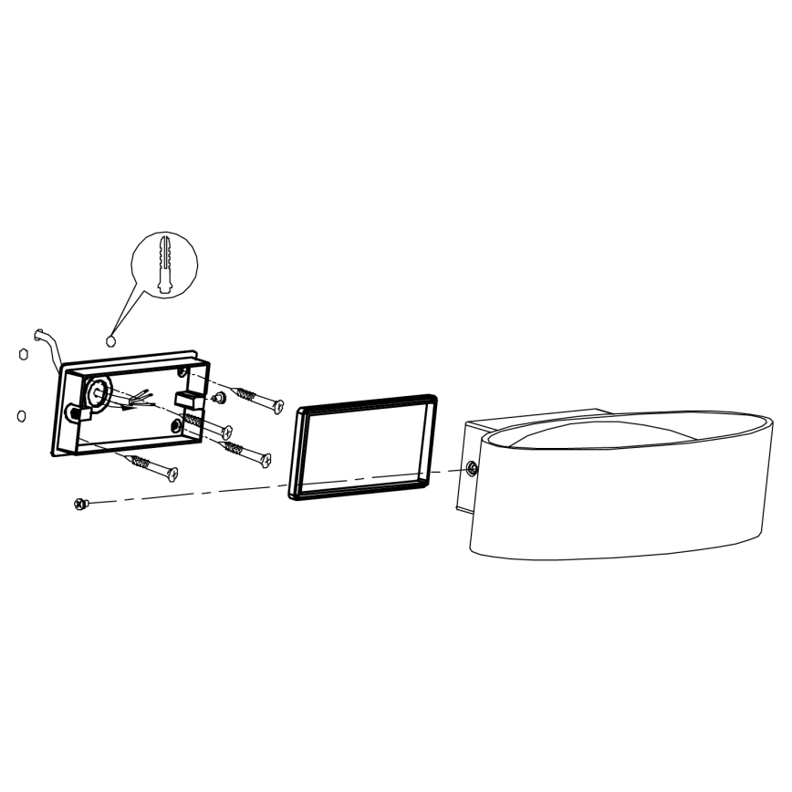 Eglo - LED Vanjska zidna svjetiljka LED/10W/230V IP44
