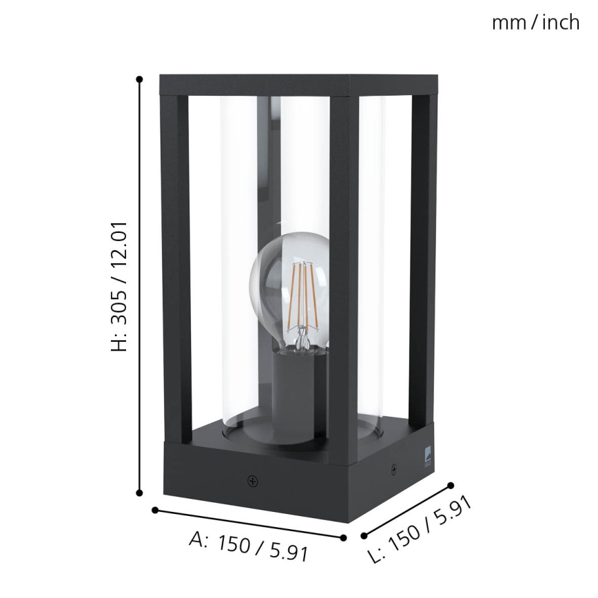 Eglo - Vanjska lampa 1xE27/40W/230V IP54
