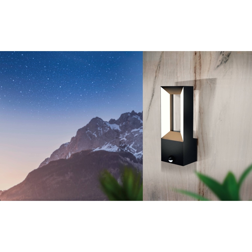 Eglo - LED Vanjska svjetiljka sa senzorom 2xLED/5W/230V IP44