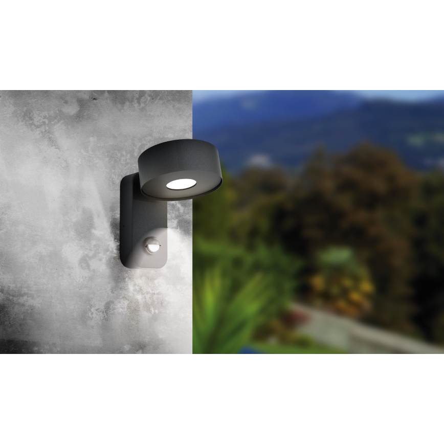 Eglo - LED Vanjska zidna svjetiljka sa senzorom LED/6W/230V IP44