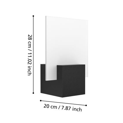 Eglo 98745 - LED vanjsko zidno svjetlo ADAMELLO LED/6W/230V IP44
