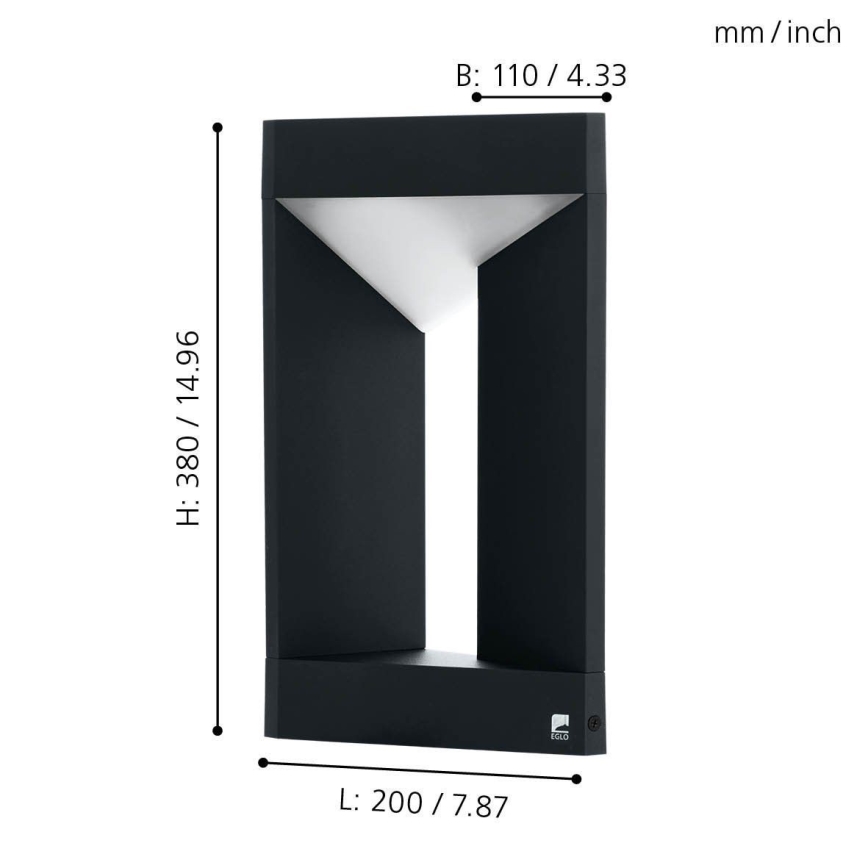 Eglo - LED Vanjska zidna svjetiljka LED/10W/230V IP54