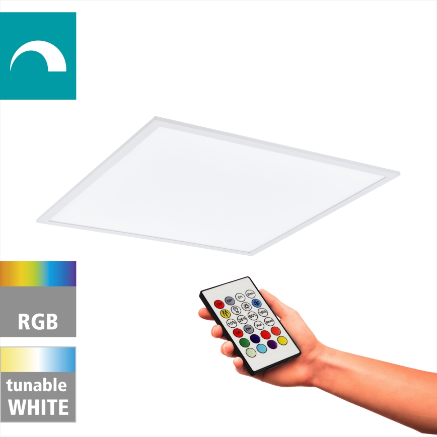 Eglo - LED RGBW Prigušiva stropna svjetiljka LED/32,5W/230V 2700-6500K 60x60 cm + daljinski upravljač