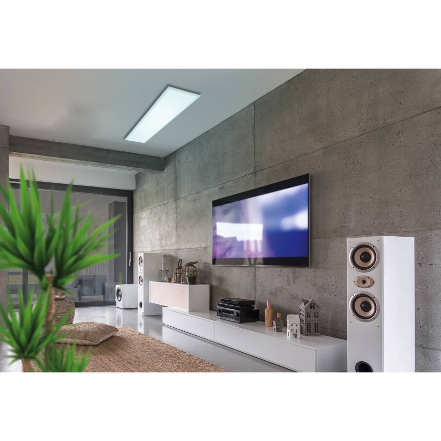 Eglo - LED RGBW Prigušiva stropna svjetiljka LED/32,5W/230V 2700-6500K 120x30 cm + daljinski upravljač