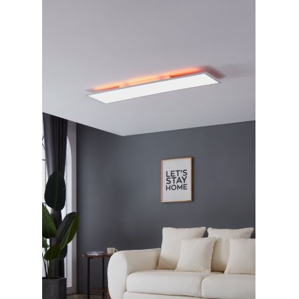 Eglo - LED RGBW Prigušiva stropna svjetiljka LED/32,5W/230V 2700-6500K 120x30 cm + daljinski upravljač