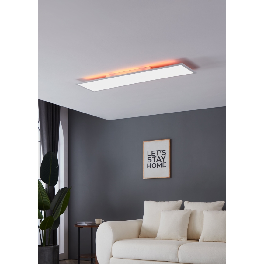 Eglo - LED RGBW Prigušiva stropna svjetiljka LED/32,5W/230V 2700-6500K 120x30 cm + daljinski upravljač