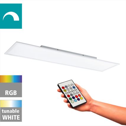 Eglo - LED RGBW Prigušiva stropna svjetiljka LED/32,5W/230V 2700-6500K 120x30 cm + daljinski upravljač