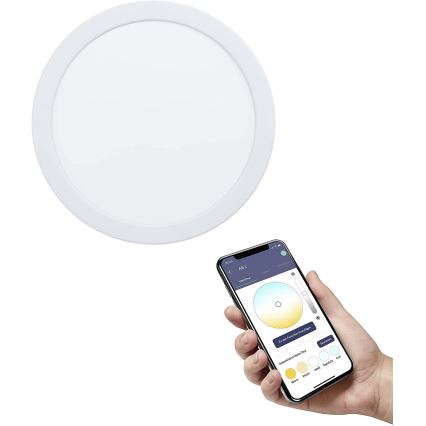Eglo - prigušiva LED ugradna stropna svjetiljka za kupaonicu LED/16,5W/230V IP44 ZigBee, promjer 21,6 cm
