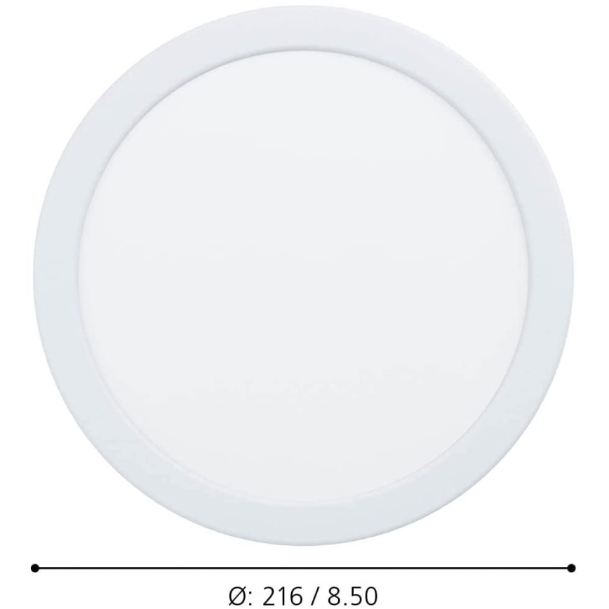 Eglo - prigušiva LED ugradna stropna svjetiljka za kupaonicu LED/16,5W/230V IP44 ZigBee, promjer 21,6 cm
