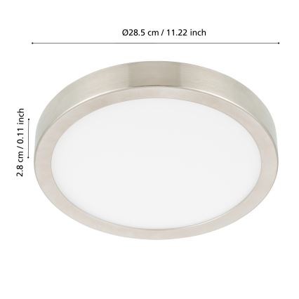 Eglo - LED Prigušiva stropna svjetiljka za kupaonicu LED/19,5W/230V 2700-6500K IP44 ZigBee