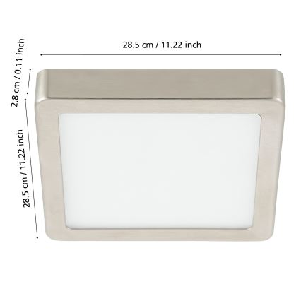 Eglo - LED Prigušiva stropna svjetiljka za kupaonicu LED/19,5W/230V 2700-6500K IP44 ZigBee