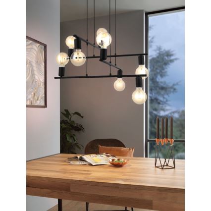Eglo - Luster na sajli 8xE27/40W/230V