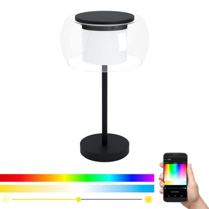 Eglo 99024 - LED RGB prigušiva stolna svjetiljka BRIAGLIA-C LED/15W/230V
