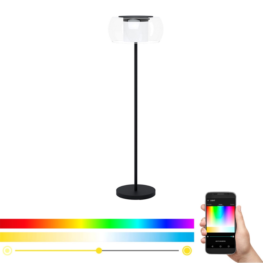 Eglo 99037 - LED RGB prigušivačka podna lampa BRIAGLIA-C LED/24,8W/230V