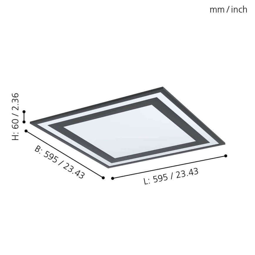 Eglo - LED Stropna svjetiljka LED/36W/230V