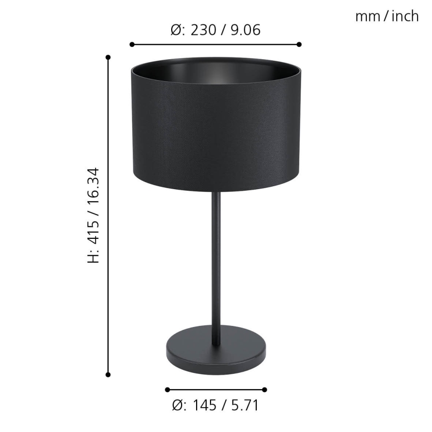 Eglo - Stolna lampa 1xE27/40W/230V