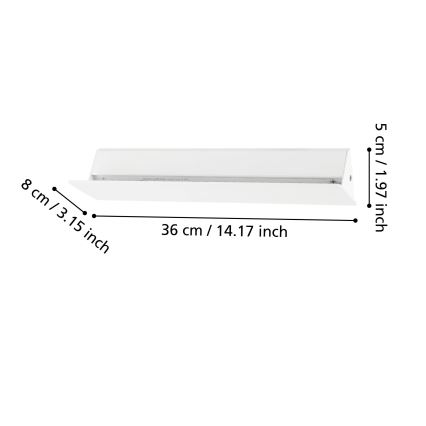 Eglo - LED Zidna svjetiljka LED/12W/230V