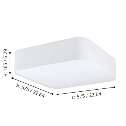 Eglo - Stropna svjetiljka 5xE27/25W/230V