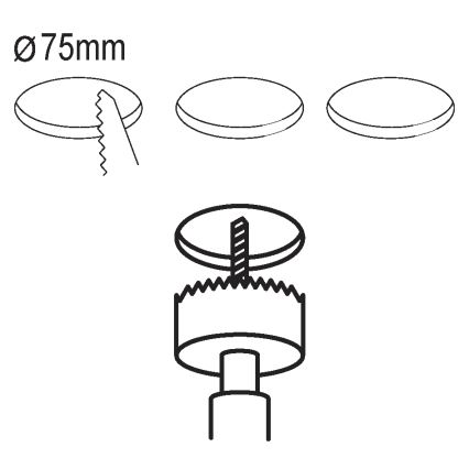 Eglo - SET 3x ugradna stropna svjetiljka FUEVA 5 LED/2,7W/230V Ø 8,6 cm