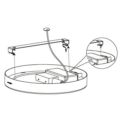 Eglo - LED Stropna svjetiljka LED/16,5W/230V