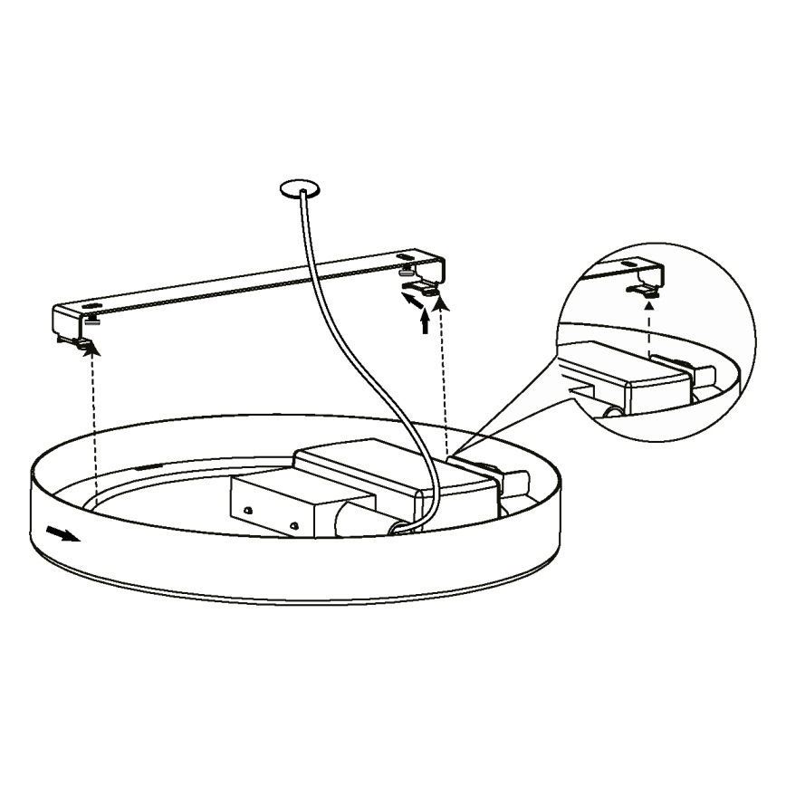 Eglo - LED Stropna svjetiljka LED/16,5W/230V