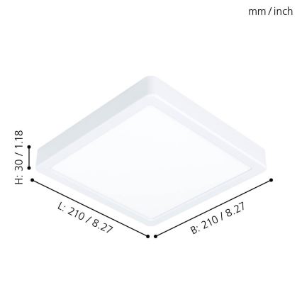 Eglo - LED Stropna svjetiljka LED/16,5W/230V