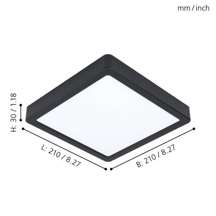 Eglo - LED Stropna svjetiljka LED/16,5W/230V