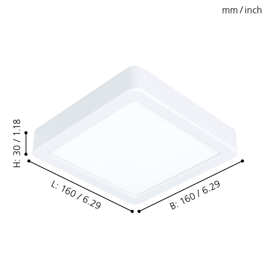 Eglo - LED Stropna svjetiljka LED/10,5W/230V