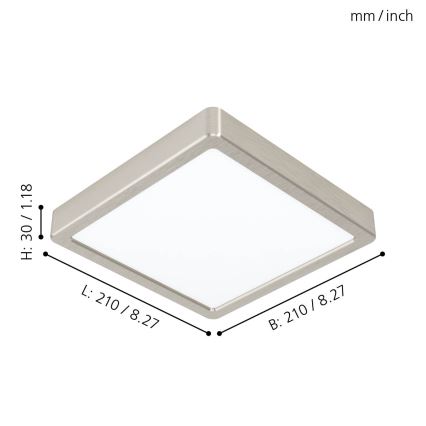 Eglo - LED Stropna svjetiljka LED/16,5W/230V