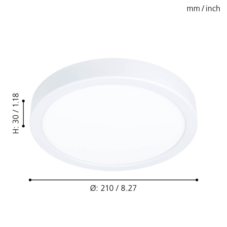 Eglo - LED Prigušiva stropna svjetiljka LED/16,5W/230V