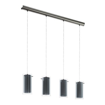 Eglo 99287 - Luster na sajli PINTO TEKSTIL 4xE27/16W/230V