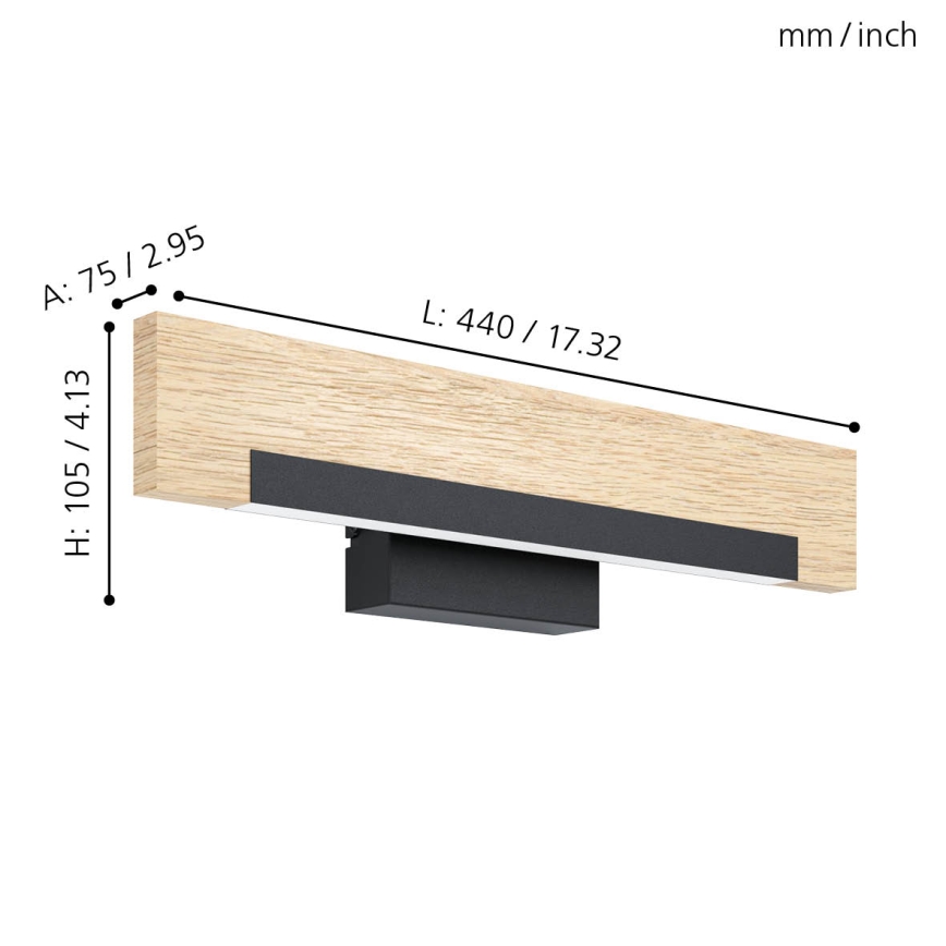 Eglo - LED Zidna svjetiljka LED/9,6W/230V