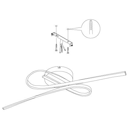 Eglo - LED Stropna svjetiljka LED/21W/230V