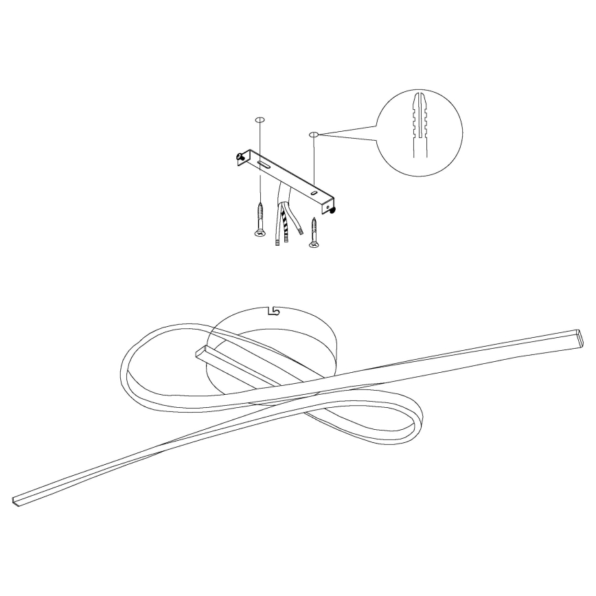 Eglo - LED Stropna svjetiljka LED/21W/230V