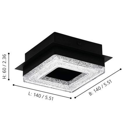 Eglo - LED Stropna svjetiljka 4xLED/4W/230V
