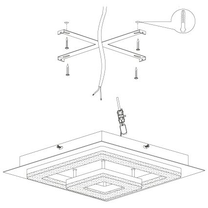 Eglo - LED Stropna svjetiljka LED/12W/230V