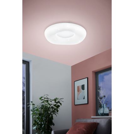 Eglo - LED Prigušiva stropna svjetiljka LED/18W/230V + daljinski upravljač