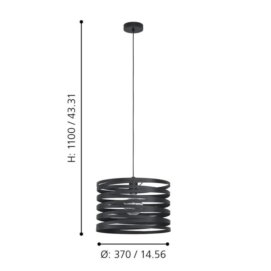 Eglo - Luster na sajli 1xE27/40W/230V