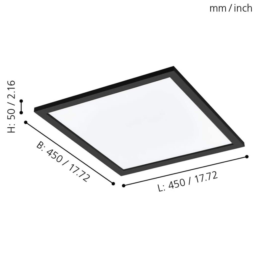 Eglo - LED RGBW Prigušiva stropna svjetiljka SALOBRENA-C LED/20W/230V + DU